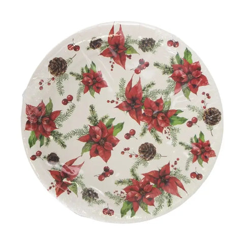 Christmas paper plate, 8 pcs