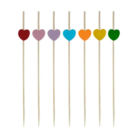 Skewers With Hearts 40 pcs