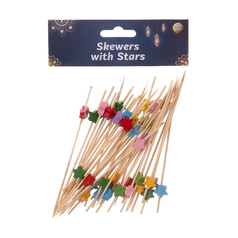 Skewers With Stars 40 pcs