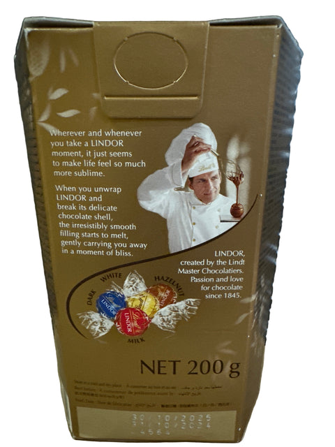 Lindt Lindor Milk Chocolate Assorted With Melting Filling 200G