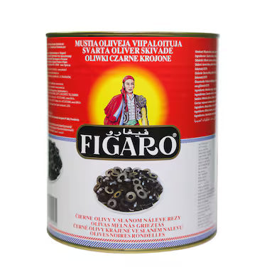 Figaro Sliced Black Olves 4 Kg