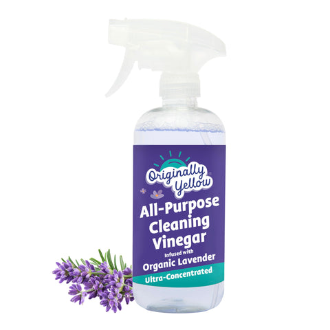 Originally Yellow All-Purpose Vinegar Cleaner Spray Organic Lavender 470 ml