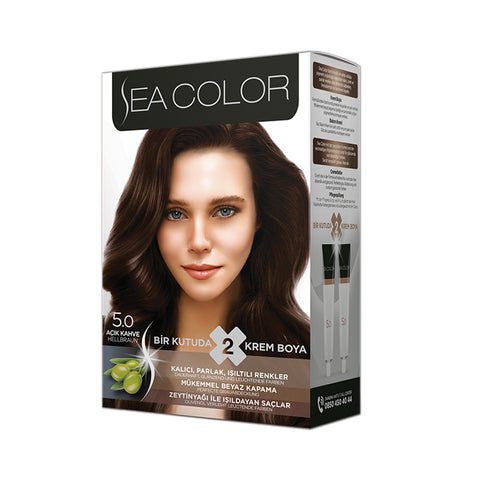 Sea Color Hair Dye 5.0 LIGHT BROWN