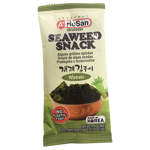 A+ Wasabi Seasoned Seaweed Snack 9 x 4g