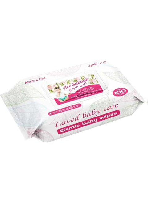 Ace Sabaah Baby Wet Wipes Rose 100 pcs