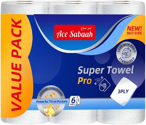 Ace Sabaah Kitchen Towels 6 Rolls