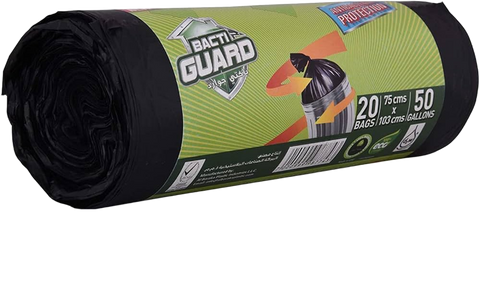 Bactiguard Black Rolls 75 x 103cm 50 Gal 20 x 20pcs