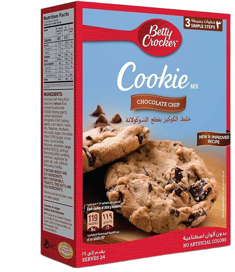 Betty Crocker Chocolate Chip Cookie 496g