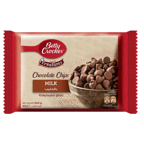 Betty Crocker Milk Chocolate Chips 200g