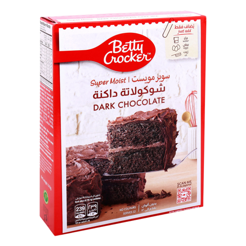 Betty Crocker Supermoist Dark Chocolate Cake 510g