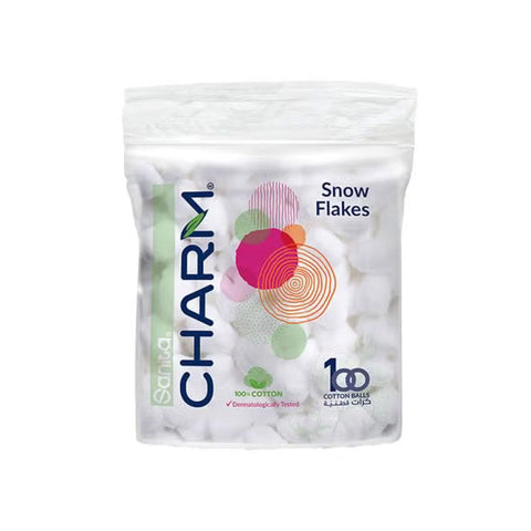 CHARM WHITE COTTON BALL 100