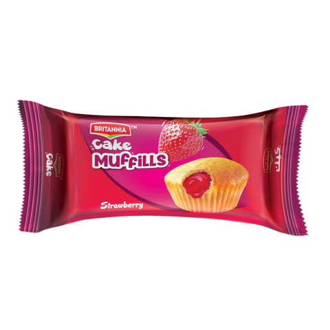 Britannia Cake Strawberry Muffles 60g