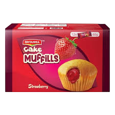 Britannia Cake Strawberry Muffils 60g