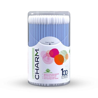 Charm Cotton Buds RND Box 100pcs