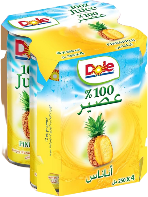 Dole 100% Pineapple Juice Multipack 6 x 4 x 250ml