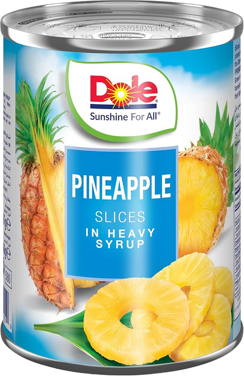 Dole Canned Pineapple Slices In Syrup 567g