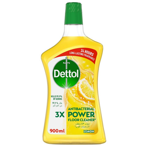 Dettol Lemon Antibacterial Power Floor Cleaner, 900ml