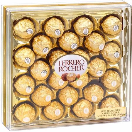 Ferrero Rocher Fine Hazelnut Milk Chocolates, 24 Piece Box, 300g