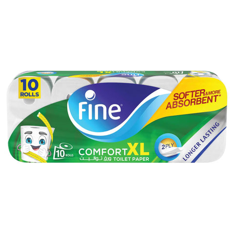 Fine Toilet Tissue 250 sh 2Ply 10Rolls