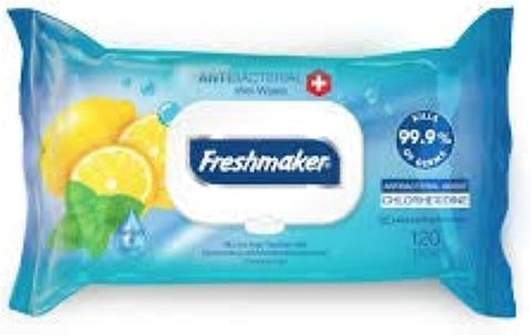 Freshmaker Wet Wipes Antibacter 120 pcs