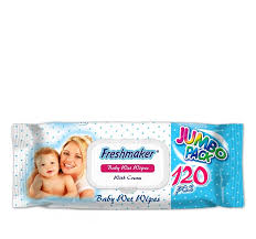 Freshmaker Wet Wipes Jumbo pack 120 pcs