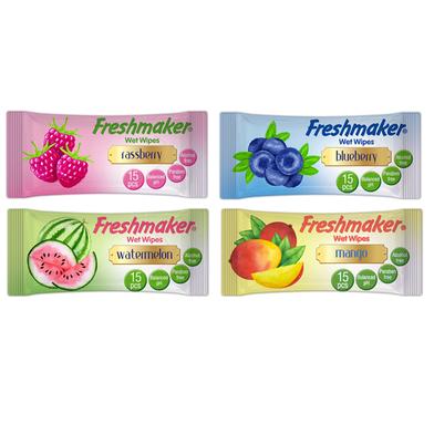 Freshmaker pocket wet wipes 15 pcs