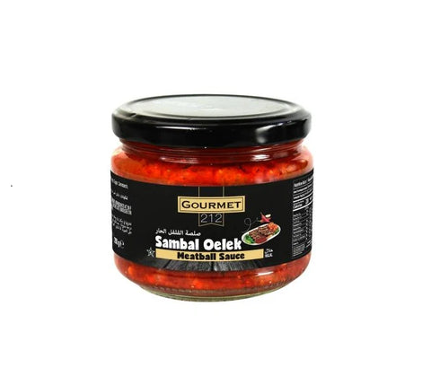 Gurme 212 Gourmet Sambal Oelek Meatball Sauce 280g