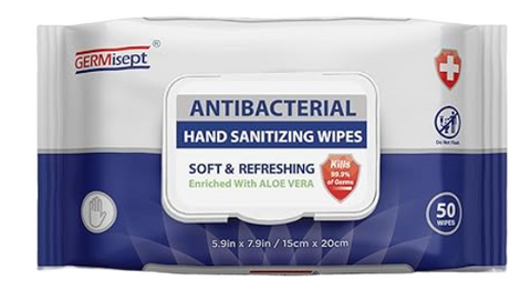 Germisept Wet Wipes Antibacterial 50 pcs