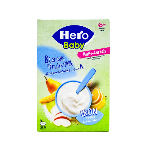 Hb 8 Cereals & Fruit With Milk 12 x 150g Pack