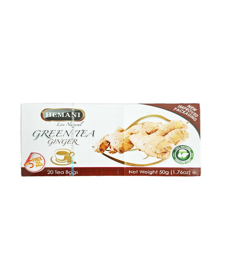 Hemani Green Tea Ginger 20 Tea Bags