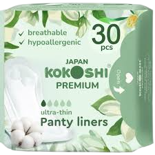 Kokoshi Premium Pantyliners 160mm 30pcs