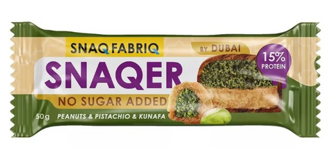 Snaqer Sugarfree Bar Pistahio Kunafa 50G