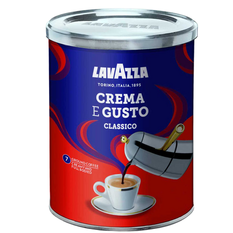 Lavazza Crema E Gusto Ground Coffee Tin 250g