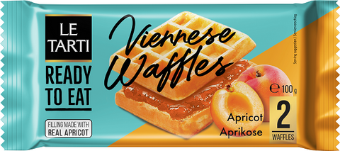 Le Tarti Viennese Waffl with Apr fil 100g