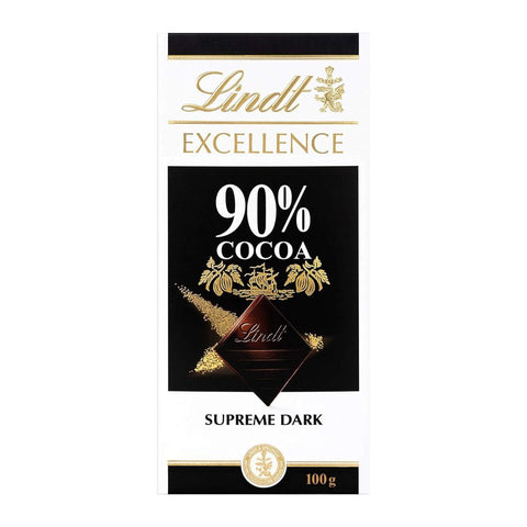 Lindt Excellence 90% Cocoa Supreme Dark, 100g