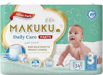 Makuku Daily Care Pant M-3 34pcs