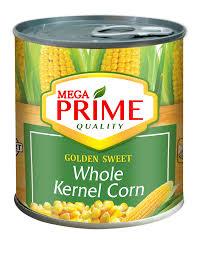 MEGA PRIME WHOLE KERNEL CORN 185 G