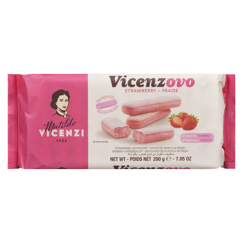 Matilde Vicenzi Vicenzovo Pink Strawberry Ladyfingers – 200 G