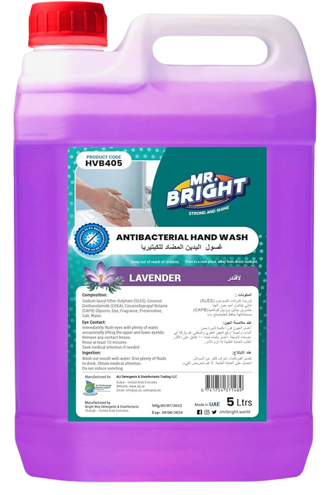 Mr Bright Floor Disinfectant Lavender 5 L — Floor Cleaning & Disinfectant Liquid