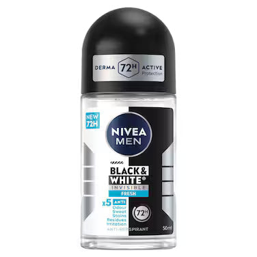 Nivea Antip Roll On Black&White Man 50Ml