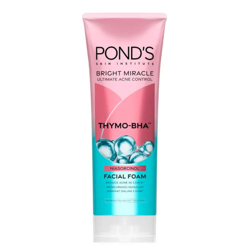 Pond’s Bright Miracle Ultimate Acne Control Thymo-BHA Niasorcinol Facial Foam, 100g