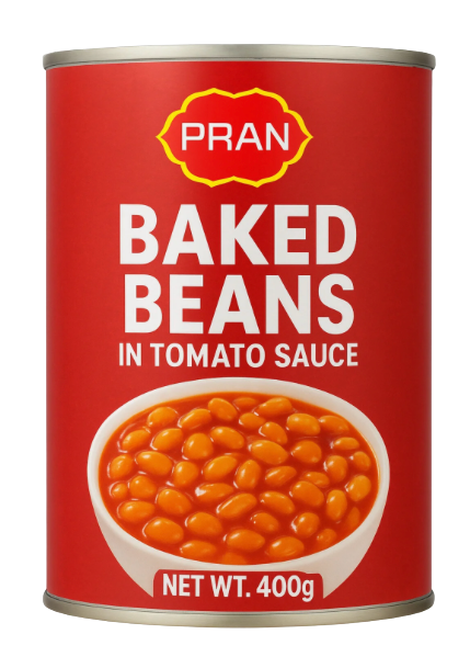 Pran Can Bean Baked In Tomato Sauce 400g