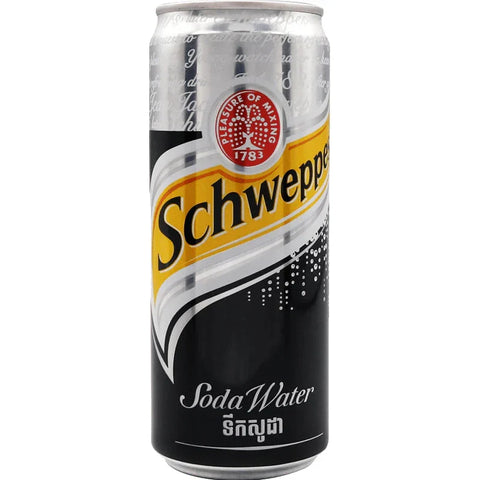 Schweppes Soda Water 330 Ml Can