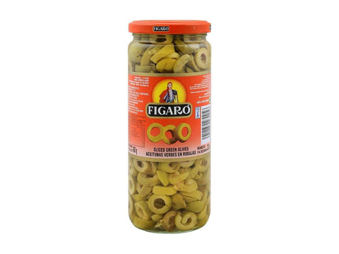 Figaro Sliced Green Olive 230g