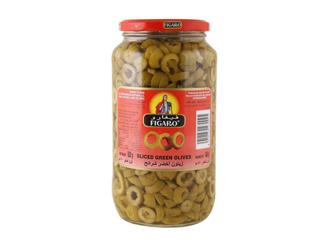 Figaro Sliced Green Olive 480g