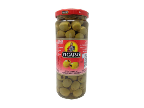 Figaro Pitted Olives Green 212g
