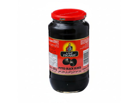 Figaro Pitted Olives Black 454g