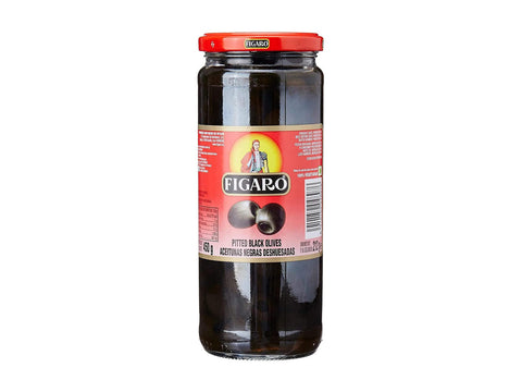 Figaro Pitted Olives Black 212g