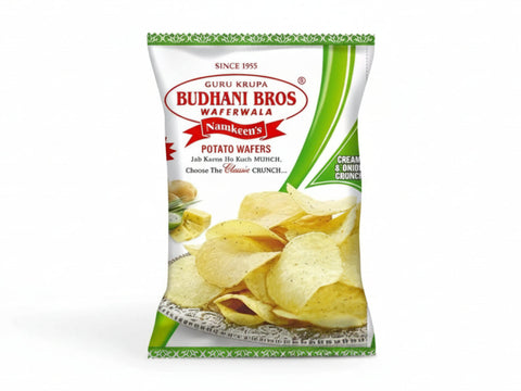 Budhani Bros Potato Wafers Cream & Onion 52g