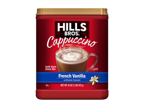 Hills Bros Decaffinatted French Vanilla Cappuccino 16Oz /453g
